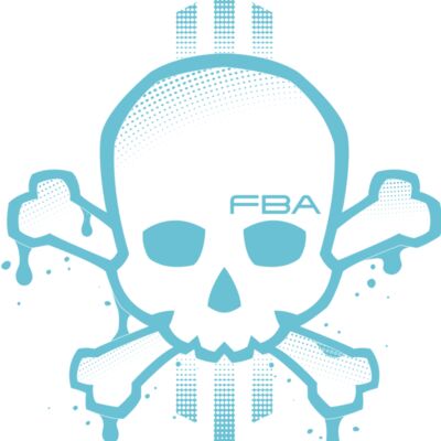 blue skull for black tee Thumbnail