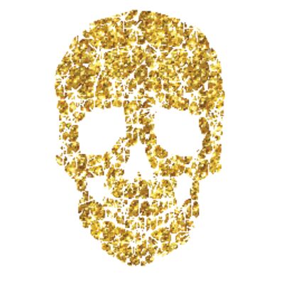 gold skull printable Thumbnail